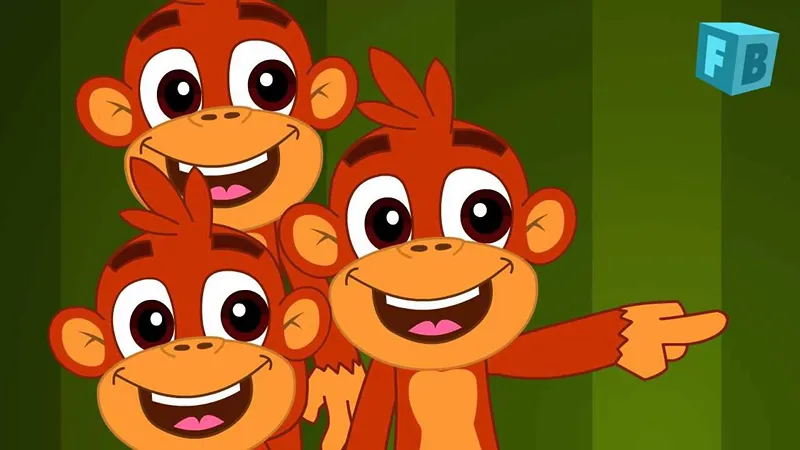 Five Little Monkeys Lyrics: A Nursery Rhyme Poem for Kids